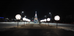 Балаково: В парке «Центральный» зажглись фонари-«одуваны»