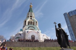 Самара: В городе состоялось торжественное открытие памятника князю Владимиру