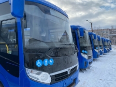 Йошкар-Ола: В город поступила вторая партия автобусов, закупленных по поручению Главы Марий Эл