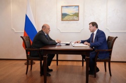 Самара: Михаил Мишустин поддержал предложения Губернатора Дмитрия Азарова по развитию Самарского региона