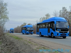 Новокуйбышевск: В город прибыли новые автобусы.