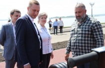 Саратов: Глава города Лада Мокроусова также посетила новый участок набережной