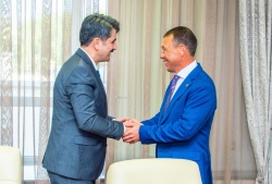 Нижнекамск: Рамиль Муллин встретился с генеральным секретарем Международной ассоциации сельскохозяйственных городов Муджахитом Сами Кючуктыглы.