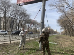 Самара: Надлежащее техническое состояние и эстетика - в городе приводят в порядок элементы рекламных конструкций