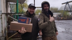 Йошкар-Ола: Заместитель мэра города Дмитрий Юркин прибыл с гуманитарной миссией в одно из военных расположений около Донецка