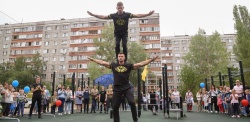 Нижний Новгород: В городе открылись две воркаут-площадки, оборудованные тренажерами для укрепления мышц и суставов