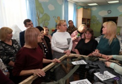 Самара: Елена Лапушкина посетила ТОС «Зубчаниновка», активисты которого поддерживают российских военнослужащих
