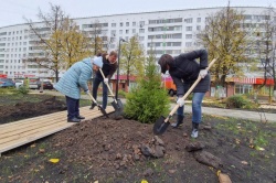 Уфа: В рамках акции «Зеленая Башкирия» в городе высажена Аллея учительской славы