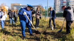 Альметьевск: В городе высадили деревья в честь годовщины Великой Победы